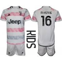 Juventus Weston McKennie #16 Replica Away Minikit 2023-24 Short Sleeve (+ pants)